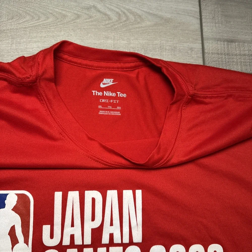 NIKE NBA Global Japan GAMES 2022 LOGO T-SHIRT Tee Men's XXL Red DriFit‎